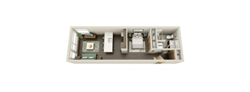 Urban 1bd 1ba - B Floor Plan at Link Apartment Homes, CA, 98126