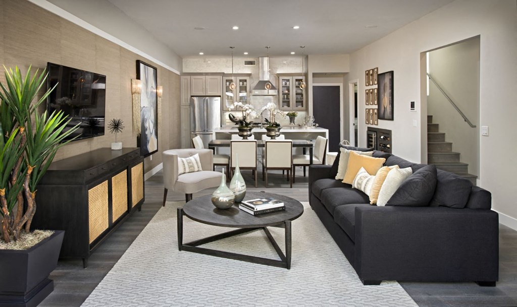 Modern Living Room at Novella Arcadia, Phoenix, AZ, 85018