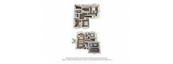 Hickory Combined Floor Plan at 1104 Residences, Antioch, TN 37013