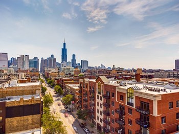 Community Skyline View at The Madison at Racine Skyline view of Chicago from The Madison at Racine at The Madison at Racine, Illinois - Photo Gallery 2
