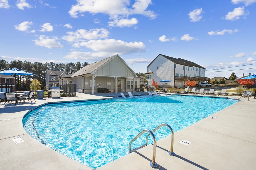 our apartments have a large resort style swimming pool