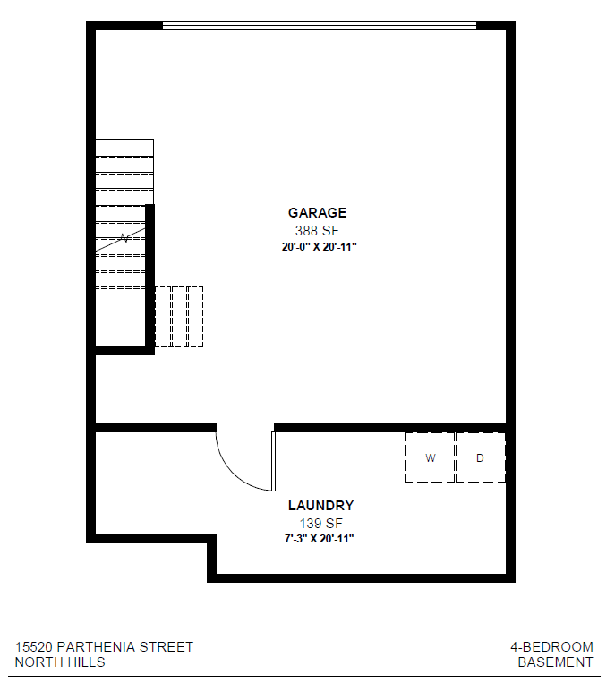 a floor plan of a house with a garage and a loft