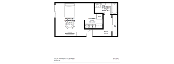 19424 WYANDOTTE STREET Studio Floor Plan