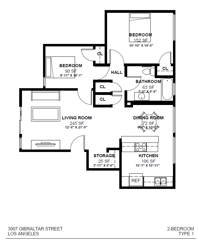 a floor plan of a house with bedrooms and a living room