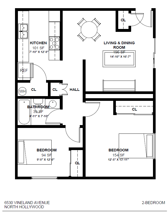 a floor plan of a house with a bedroom and a living room