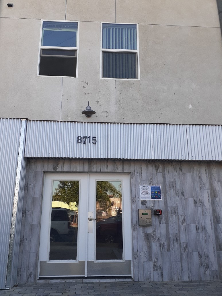 our office is on the side of the building