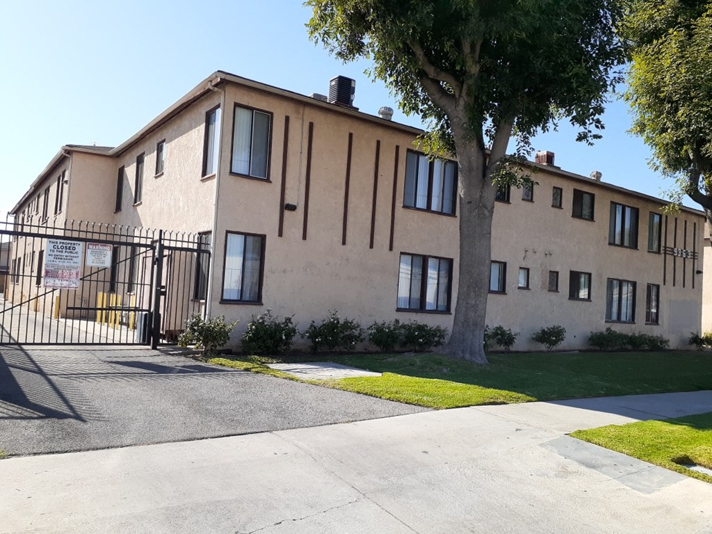 Front of apartment