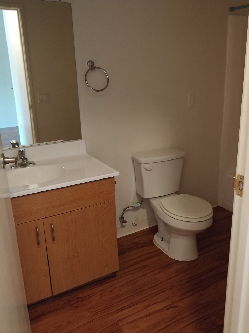 a small bathroom with a toilet and a sink