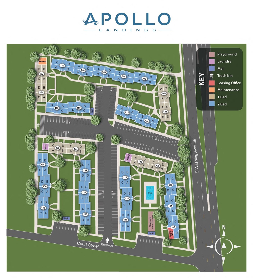 the site plan of apollo landing