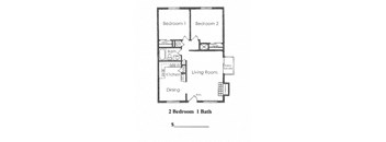 2 Bedroom 1 Bathroom