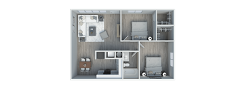 a 1 bedroom floor plan | apartments in garland tx