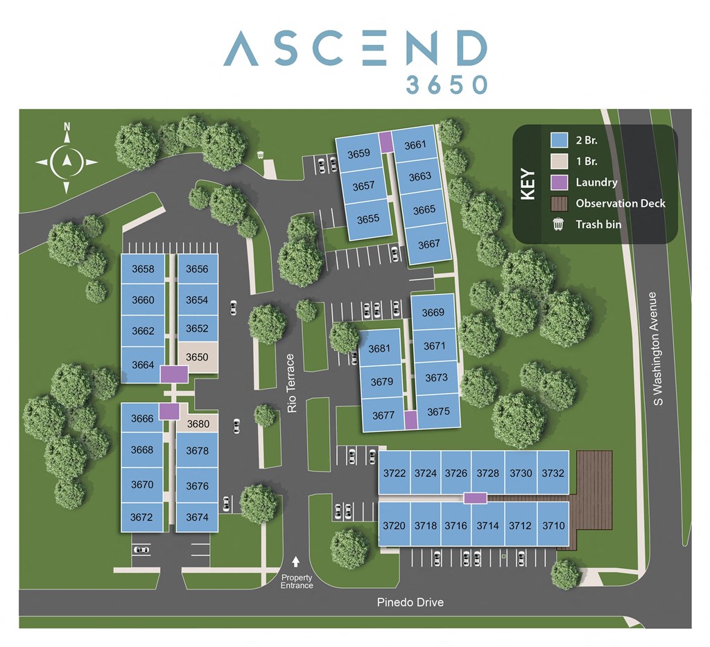 a map of the accessible campus