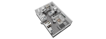 bedroom floor plan an in 3d