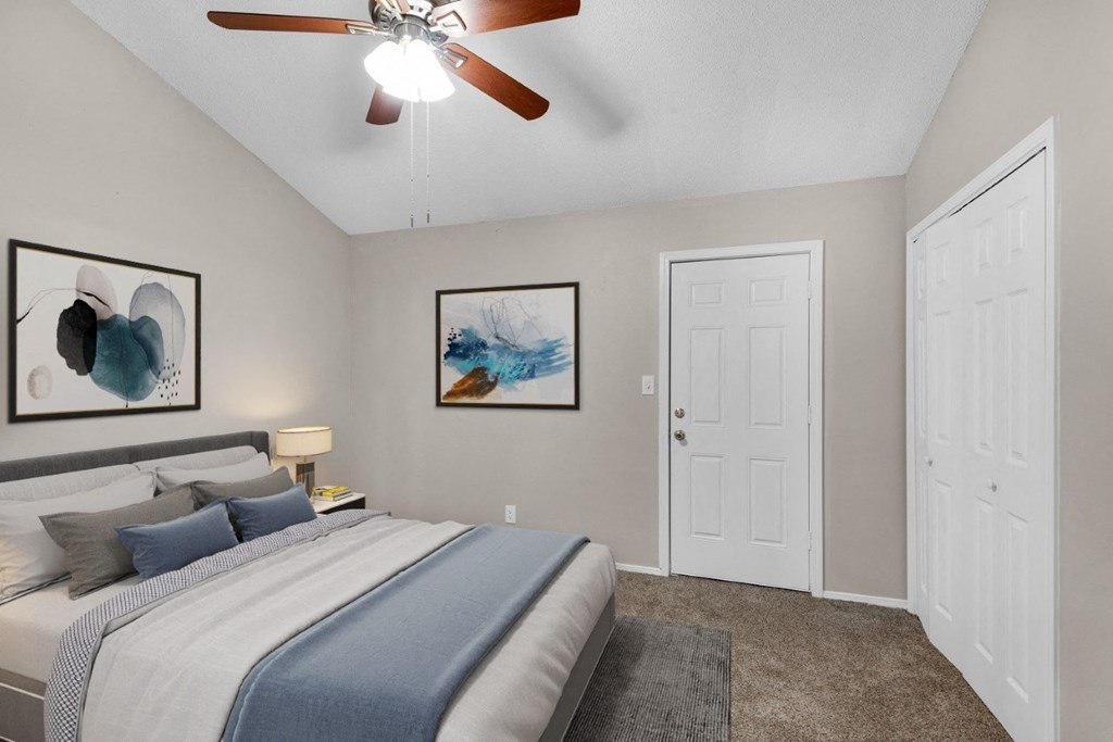 Reserve at Pensacola Master Bedroom of 1 bed 1 bath floorplan