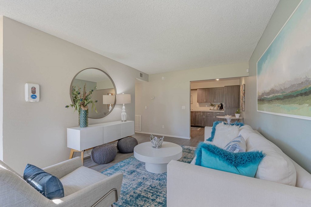 living room with pillow