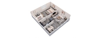1 bedroom Floorplan