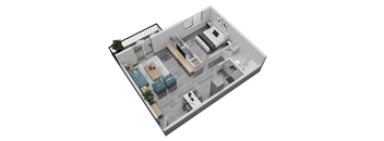 bedroom floor plan an in 3d