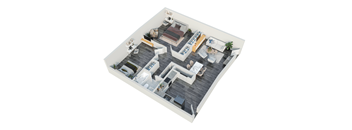 bedroom floor plan an in 3d