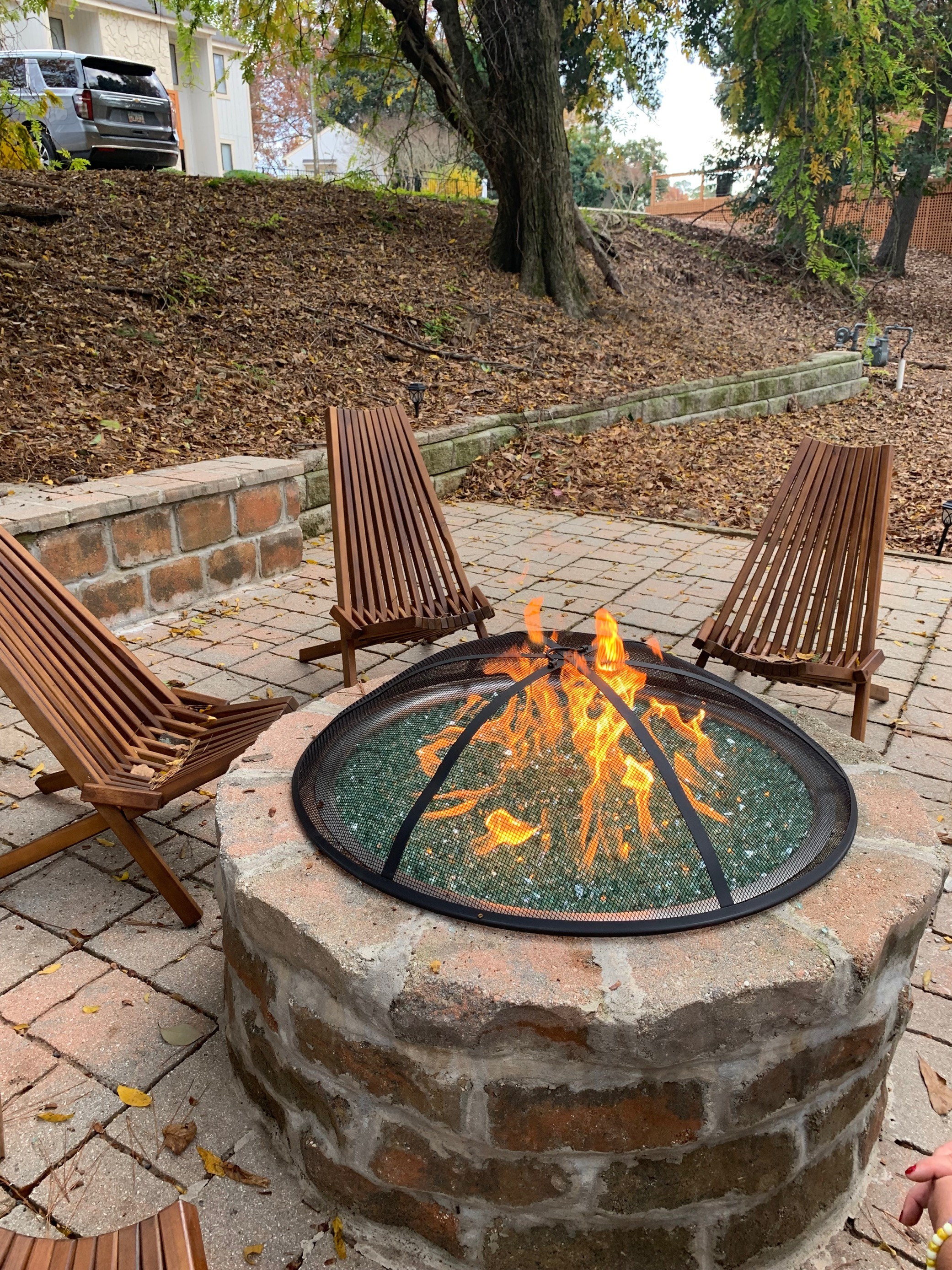 preserve lit fire pit