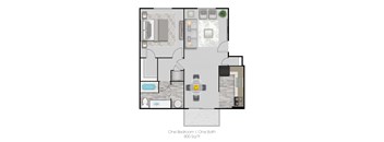 floor plan 1 bedroom
