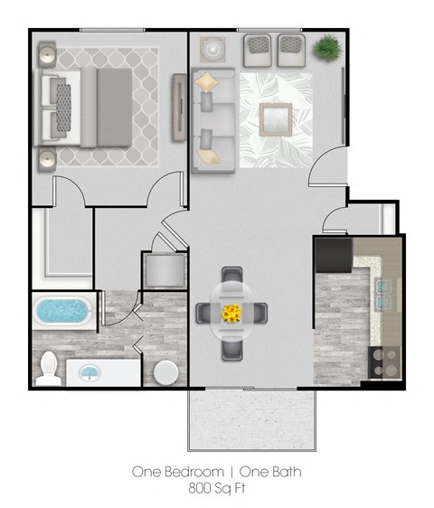floor plan 1 bedroom