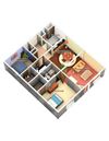 2 Bedroom 2 Bathroom Floor Plan 2 Bedroom 2 Bathroom Floor Plan at Longfellow Apts, Beaumont