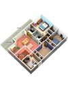 3 Bed, 2 Bath Floor Plan 3 Bed, 2 Bath Floor Plan at Longfellow Apts, Beaumont, TX, 77706