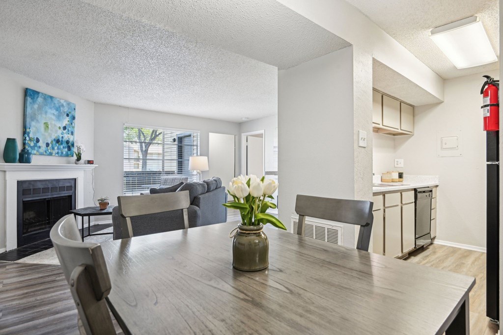 Model Dinning Room at Abbey Glenn Apartments, Texas