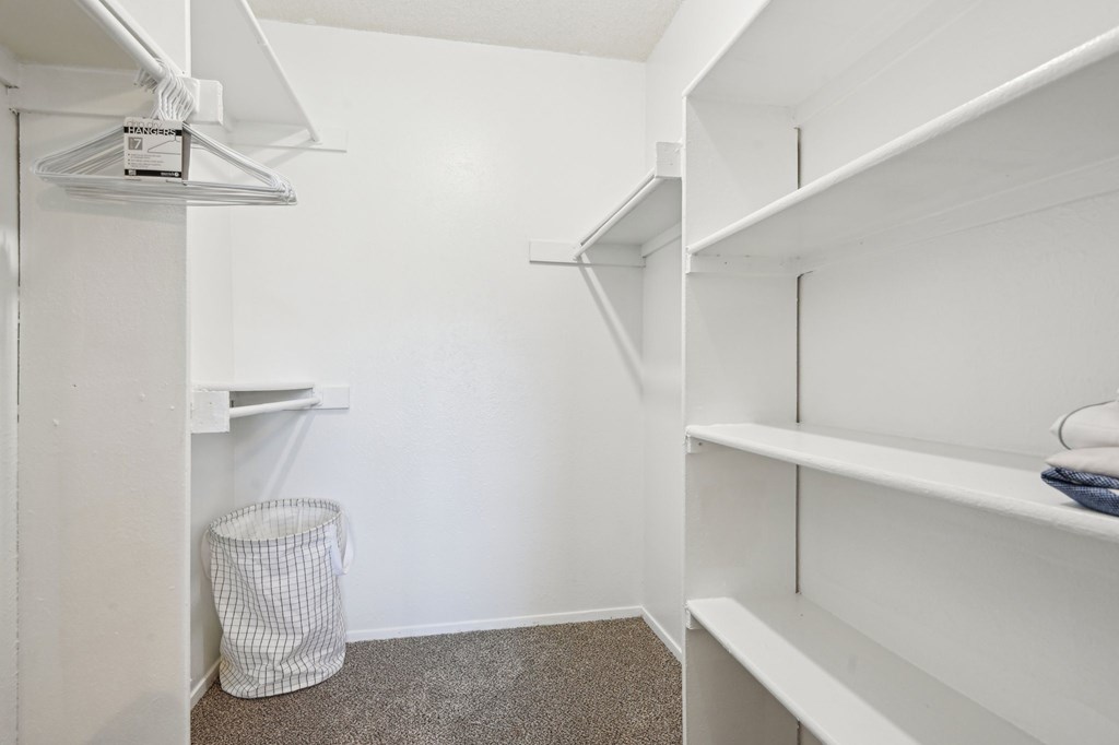 Primary Closet at Abbey Glenn Apartments, Texas, 76706