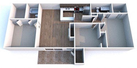 C1 Three Bed Two Bath Flooplan at Autumn Park, Victoria