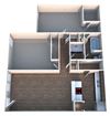 C Two Bed One Bath Floorplan, 869 Sq.Ft. C Two Bed One Bath Floorplan of 869 Sq.Ft. at Summerstone Apartments, Victoria, Texas