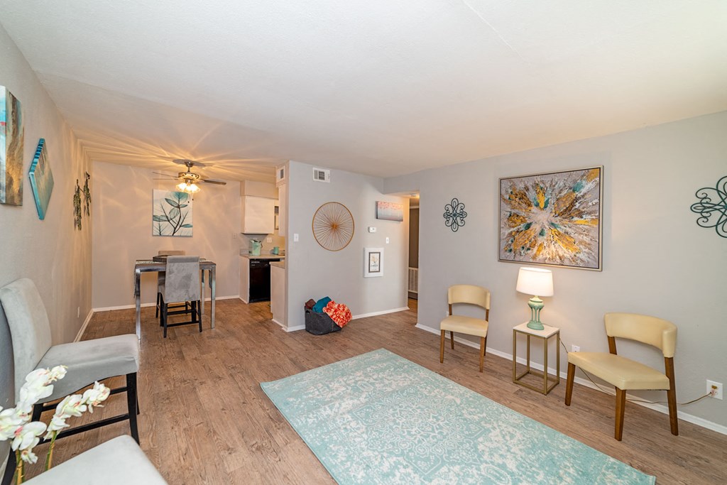 Kitchen View From Living Room at Summerstone Apartments, Victoria
