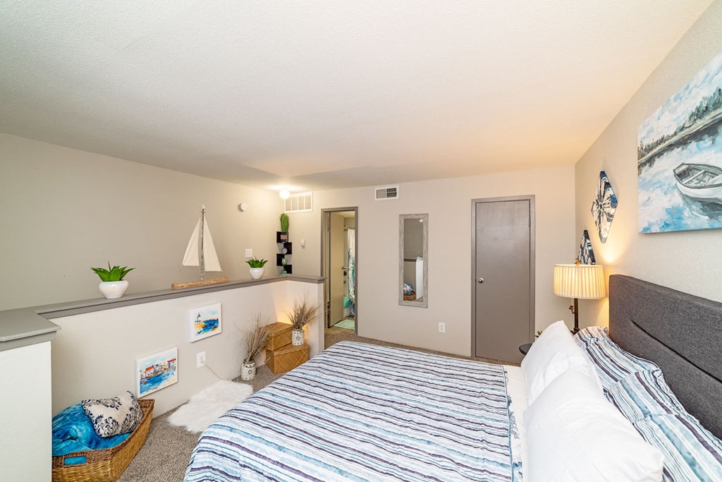 Apartment Master Bedroom at Autumn Park, Victoria, TX