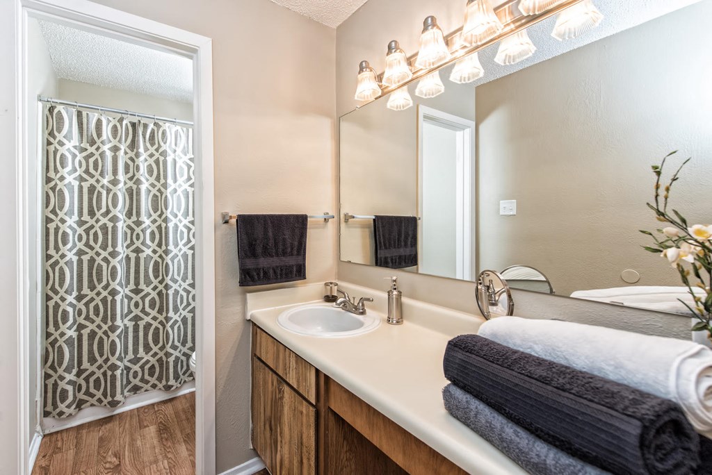 Designer Bathroom Suites at Abbey Glenn Apartments, Texas
