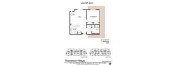 the floor plan of unit rp