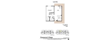 a floor plan of unit rq