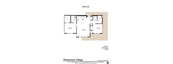 2 bed 2 bath LG at Rosewood Village, Hagerstown, Maryland