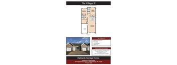 2 bed 2 bath Villager II Floor Plan  at Highlands of Greenvillage*, Pennsylvania