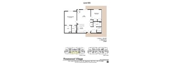 a floor plan of unit rr at Rosewood Village, Hagerstown, MD, 21742