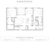 2 Bed 2.5 Bathroom Floor Plan 2 Bed 2.5 Bathroom, 1,591 Sq.Ft. Floor Plan at Vickers Roswell, Roswell, GA