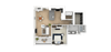 H 1 Bed 1 Bath Floor Plan H 1 Bed 1 Bath, 886 Sq.Ft. Floor Plan at Everra Midtown Park, Dallas, TX, 75231
