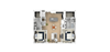 K 2 bedroom 2 bath Floor Plan K 2 bedroom 2 bath, 1,185-to1,224 Sq.Ft. Floor Plan at Everra Midtown Park, Dallas, Texas
