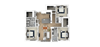 M 3 Bed, 2 Bath Floor Plan M 3 Bed, 2 Bath, 1,476 Sq.Ft. Floor Plan at Everra Midtown Park, Texas