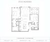 2 Bedroom 2 Bathroom Floor Plan 2 Bedroom 2 Bathroom, 1,185 Sq.Ft. Floor Plan at Vickers Roswell, Georgia, 30075