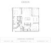 2 bedroom 2 bath Floor Plan 2 bedroom 2 bath, 1,141 Sq.Ft. Floor Plan at Vickers Roswell, Roswell, GA, 30075