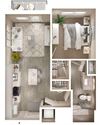 A1 Balcony Floor Plan A1 Balcony Floor Plan at Walcott Jeffersonville, Jeffersonville, Indiana