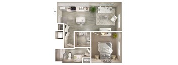 A2 Floor Plan at Walcott Jeffersonville, Indiana