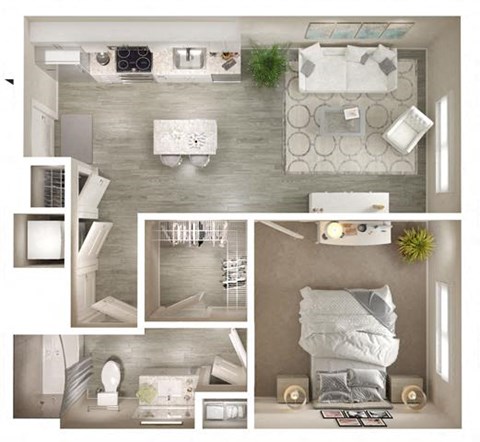 A2 Floor Plan at Walcott Jeffersonville, Indiana