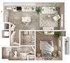 A2 Balcony Floor Plan A2 Balcony Floor Plan at Walcott Jeffersonville, Jeffersonville