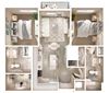 B1 Balcony Floor Plan B1 Balcony Floor Plan at Walcott Jeffersonville, Indiana, 47130